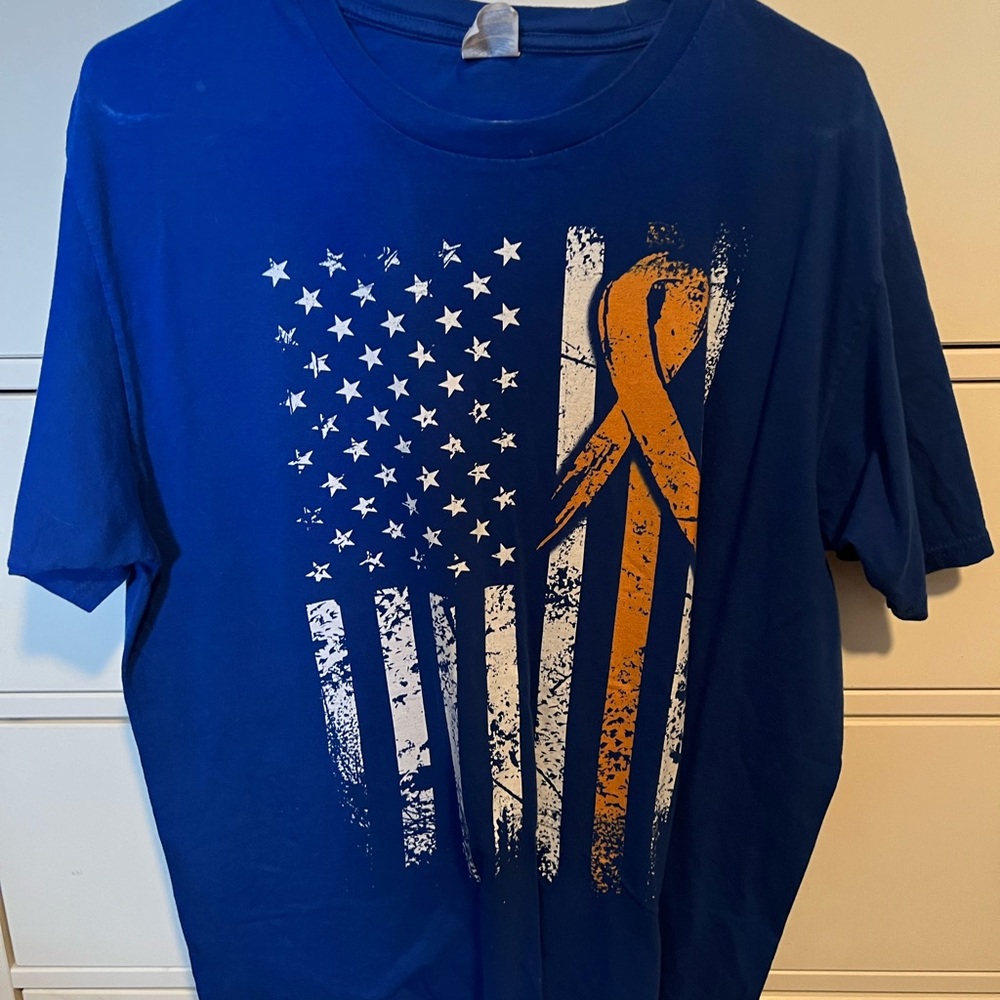 Childhood Cancer American Flag Shirt